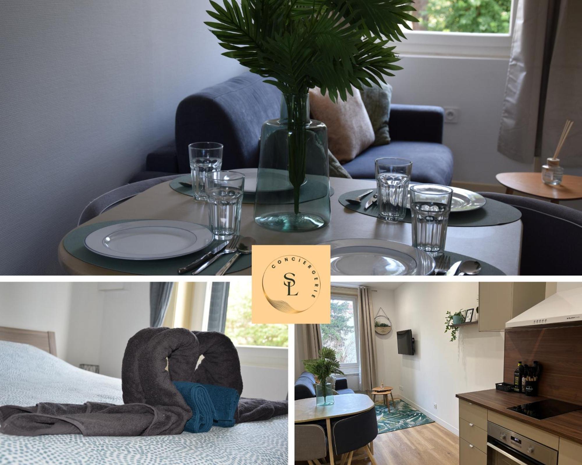 Appartement Elegant T2 A Bron, Tramway A 2min, Box Parking, 4personnes Bron